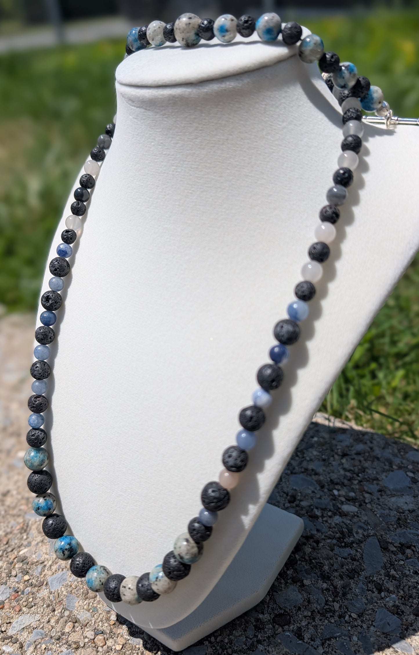 Earth and Sky: K2, Lava Rock Blue Aventurine Set
