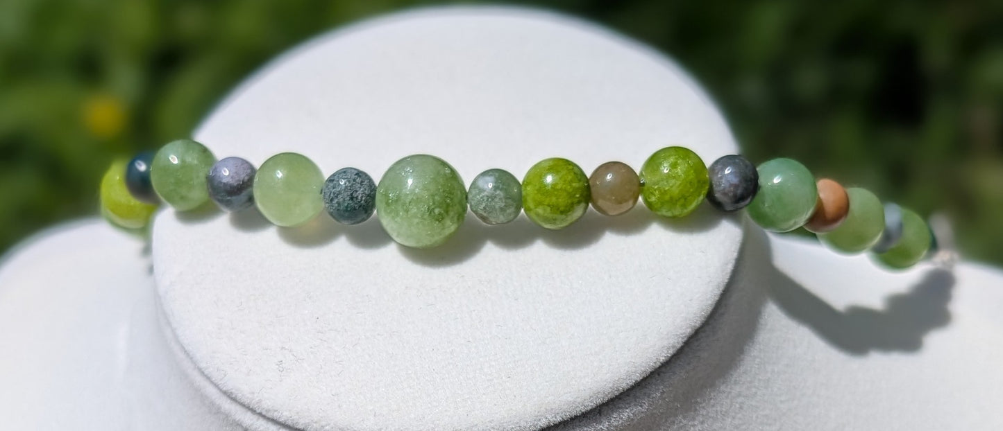 Natural Gemstone or Cultured Pearl Bracelet