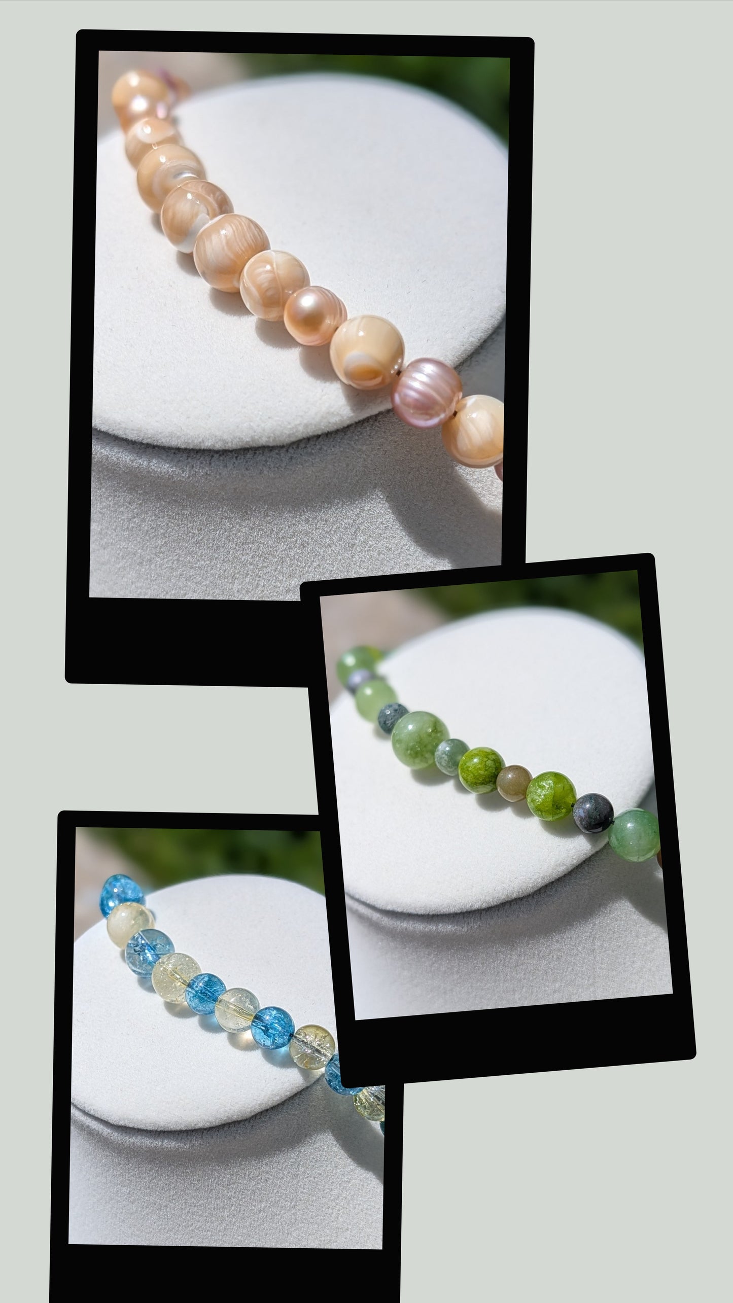 Natural Gemstone or Cultured Pearl Bracelet