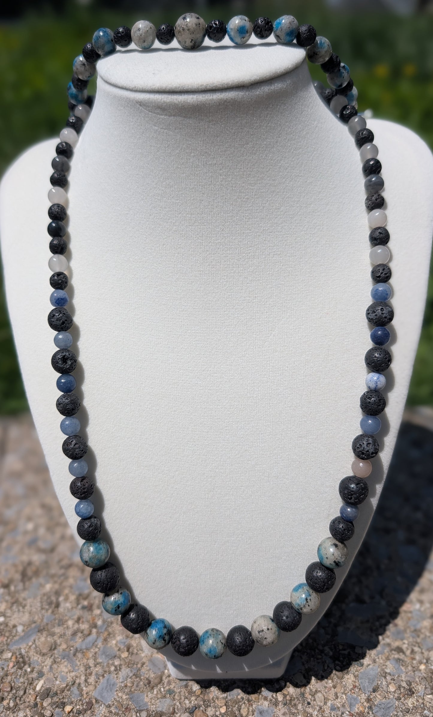 Earth and Sky: K2, Lava Rock Blue Aventurine Set