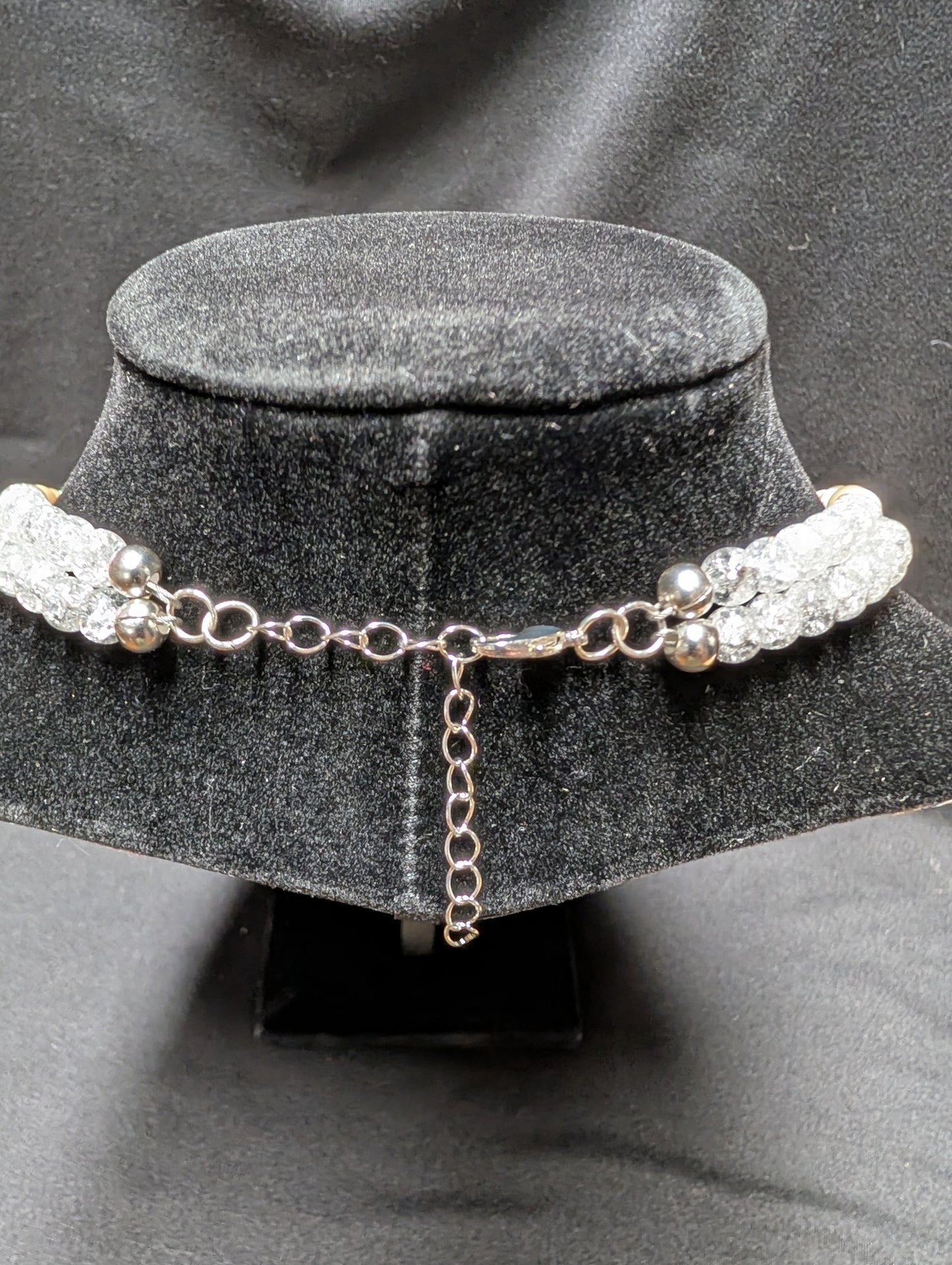 Cultured Fresh Water Pearls and Mother of Pearl Double Strand Necklace