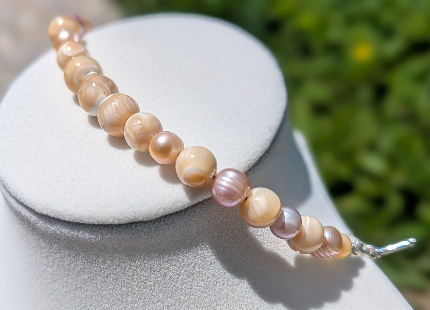 Natural Gemstone or Cultured Pearl Bracelet